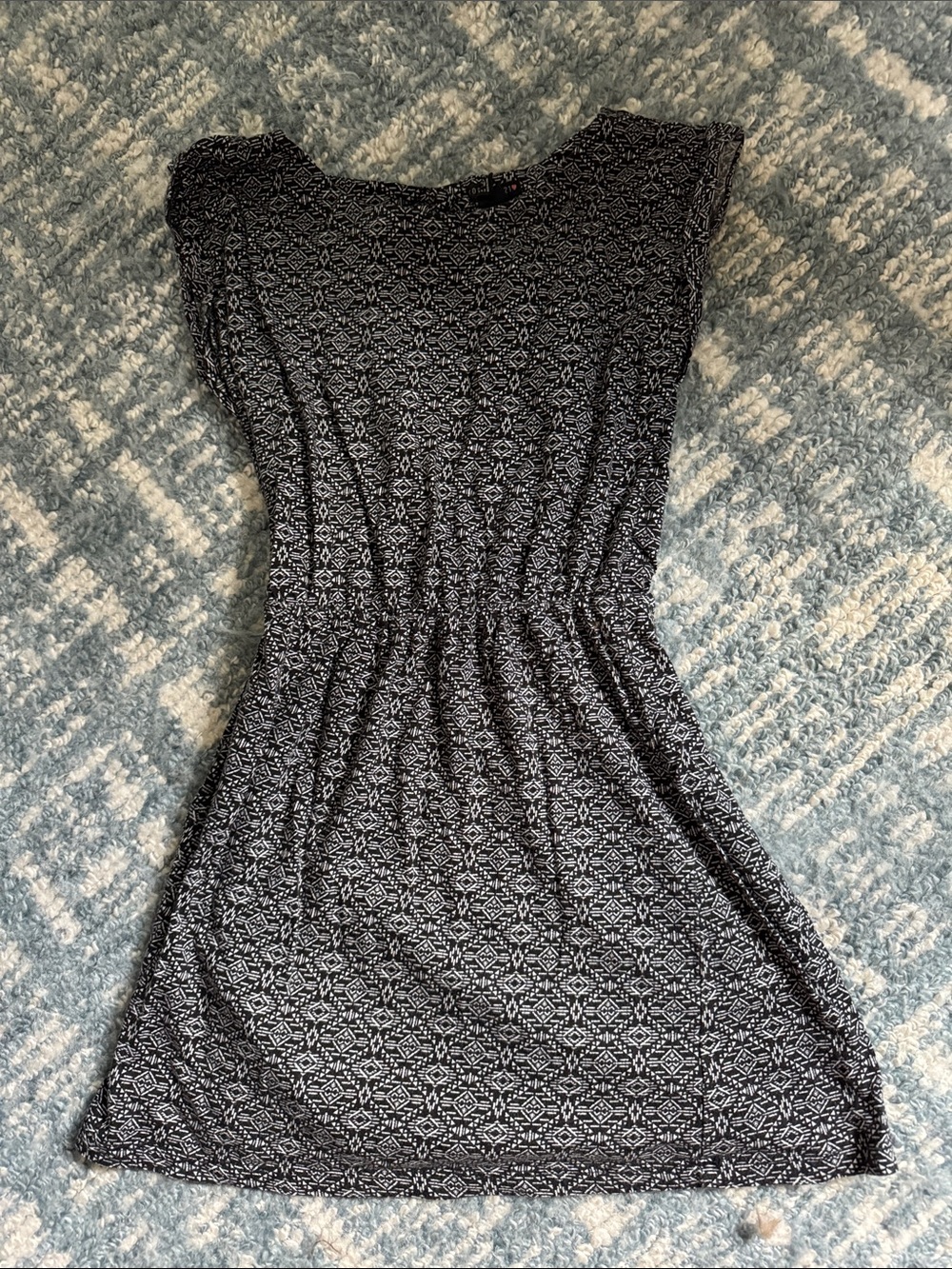 Forever 21 Black and White Geometric Mini Dress